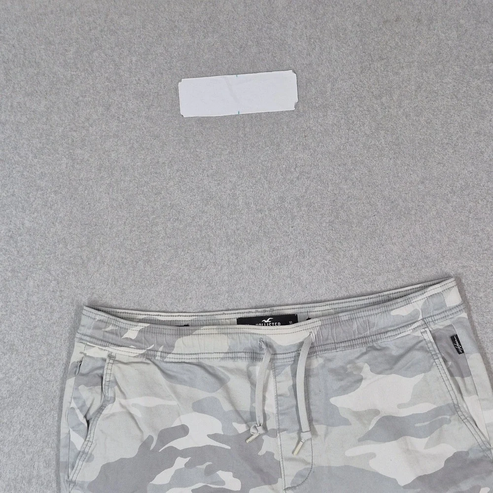 Hollister Men Shorts XL Gray Camouflage Jogger Short 9